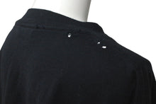 Load image into Gallery viewer, BALENCIAGA バレンシアガ 長袖Ｔシャツ 刺繍デザイン ダメージ加工 ブラック コットン サイズ4 PL32 699191 良品 中古 59769