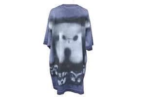 Givenchy × Chito ジバンシー チト 半袖Ｔシャツ グレー ネイビー スプレー コットン XL BM71853Y6B 美品 中古 59770