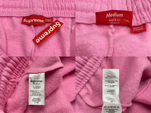 未使用 Supreme シュプリーム ショートパンツ ハーフパンツ スウェット ピンク コットン ポリエステル M 中古 59772 