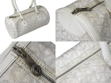 Load image into Gallery viewer, GOYARD ゴヤール ハンドバッグ 廃盤 キオスPM ヘリンボーン柄 ホワイト シルバー金具 良品 中古 59776
