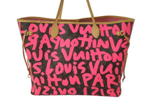 Load image into Gallery viewer, LOUIS VUITTON ルイヴィトン トートバッグ ネヴァーフルGM モノグラムグラフィティ フューシャ M93701 美品 中古 59778