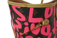 Load image into Gallery viewer, LOUIS VUITTON ルイヴィトン トートバッグ ネヴァーフルGM モノグラムグラフィティ フューシャ M93701 美品 中古 59778