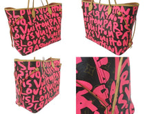 Load image into Gallery viewer, LOUIS VUITTON ルイヴィトン トートバッグ ネヴァーフルGM モノグラムグラフィティ フューシャ M93701 美品 中古 59778