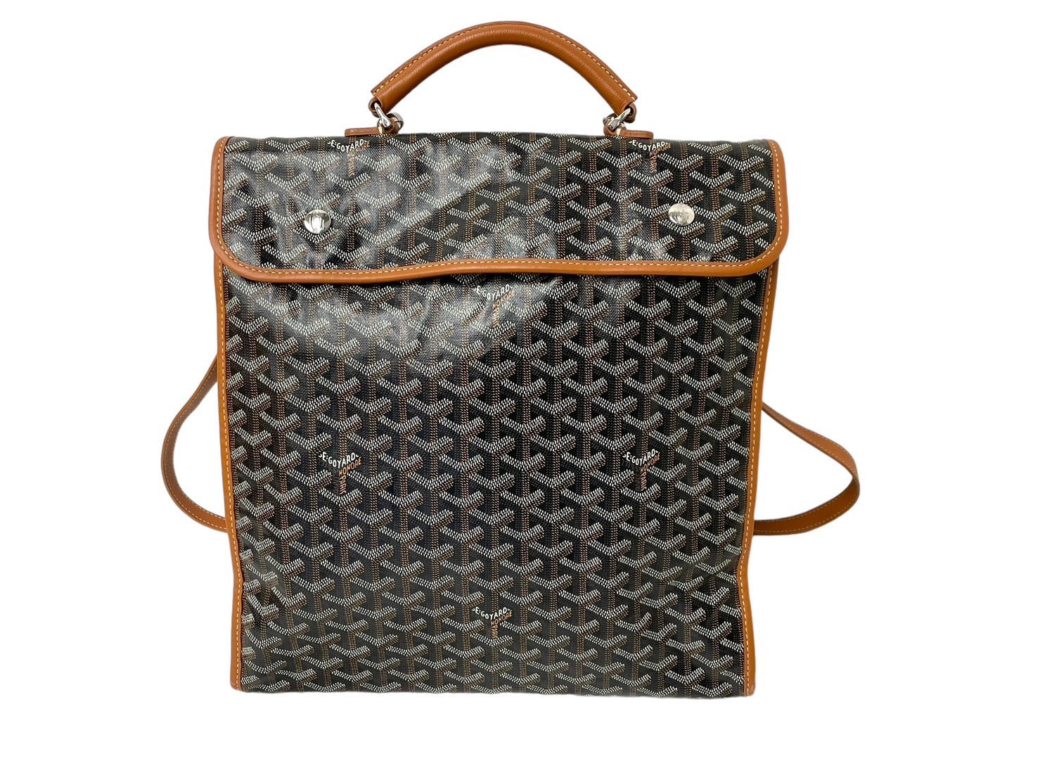 GOYARD ゴヤール バックパック サン レジェ ヘリンボーン柄 ブラック 