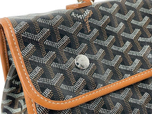 画像をギャラリービューアに読み込む, GOYARD ゴヤール バックパック サン レジェ ヘリンボーン柄 ブラック ブラウン 良品 中古 59779