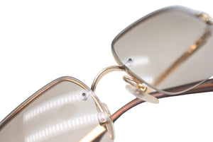CHANEL シャネル サングラス ココマーク 4104-B ラインストーン グラデーションレンズ 62□15 ブラウン ゴールド 美品 中古 59783