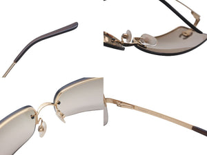 CHANEL シャネル サングラス ココマーク 4104-B ラインストーン グラデーションレンズ 62□15 ブラウン ゴールド 美品 中古 59783