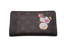 Load image into Gallery viewer, LOUIS VUITTON ルイ ヴィトン × 村上隆 コラボ 長財布 M61729 パンダ ポルトモネジップ モノグラムキャンバス 美品 中古 59786