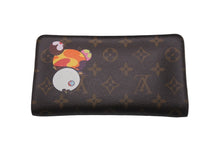 Load image into Gallery viewer, LOUIS VUITTON ルイ ヴィトン × 村上隆 コラボ 長財布 M61729 パンダ ポルトモネジップ モノグラムキャンバス 美品 中古 59786