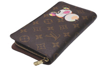 Load image into Gallery viewer, LOUIS VUITTON ルイ ヴィトン × 村上隆 コラボ 長財布 M61729 パンダ ポルトモネジップ モノグラムキャンバス 美品 中古 59786