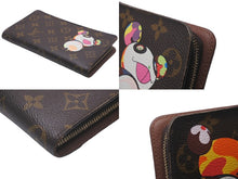 Load image into Gallery viewer, LOUIS VUITTON ルイ ヴィトン × 村上隆 コラボ 長財布 M61729 パンダ ポルトモネジップ モノグラムキャンバス 美品 中古 59786