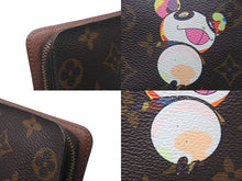 Load image into Gallery viewer, LOUIS VUITTON ルイ ヴィトン × 村上隆 コラボ 長財布 M61729 パンダ ポルトモネジップ モノグラムキャンバス 美品 中古 59786
