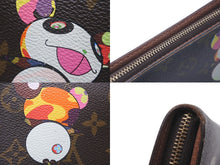 Load image into Gallery viewer, LOUIS VUITTON ルイ ヴィトン × 村上隆 コラボ 長財布 M61729 パンダ ポルトモネジップ モノグラムキャンバス 美品 中古 59786