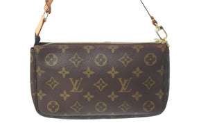 LOUIS VUITTON ルイヴィトン ポシェット アクセソワール ブラウン モノグラム チェリー 村上隆 M95008 美品 中古 59789