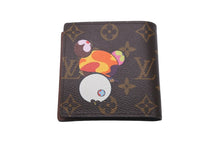 Load image into Gallery viewer, 極美品 LOUIS VUITTON ルイ ヴィトン × 村上隆 コラボ 二つ折り財布 M61666 ポルトフォイユマルコ モノグラムパンダ 中古 59791
