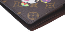 Load image into Gallery viewer, 極美品 LOUIS VUITTON ルイ ヴィトン × 村上隆 コラボ 二つ折り財布 M61666 ポルトフォイユマルコ モノグラムパンダ 中古 59791