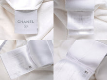 Load image into Gallery viewer, CHANEL シャネル パンツ ストレート ココマーク スポーツライン P34154 パイル生地 ホワイト 良品 中古 59798