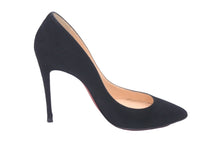 画像をギャラリービューアに読み込む, Christian Louboutin クリスチャンルブタン パンプス ハイヒール ブラック レッド スウェード サイズ36 1/2 美品 中古 59807