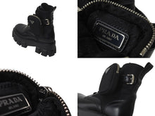 画像をギャラリービューアに読み込む, PRADA プラダ モノリスブーツ ブラック ポーチ付き Re-Nylon レザー 1T255M_3LJS_F0002_F_B055 サイズ37 美品 中古 59808