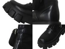 画像をギャラリービューアに読み込む, PRADA プラダ モノリスブーツ ブラック ポーチ付き Re-Nylon レザー 1T255M_3LJS_F0002_F_B055 サイズ37 美品 中古 59808