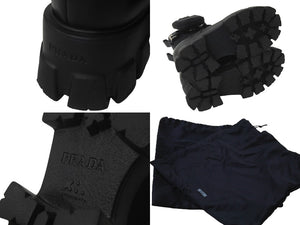 PRADA プラダ モノリスブーツ ブラック ポーチ付き Re-Nylon レザー 1T255M_3LJS_F0002_F_B055 サイズ37 美品 中古 59808