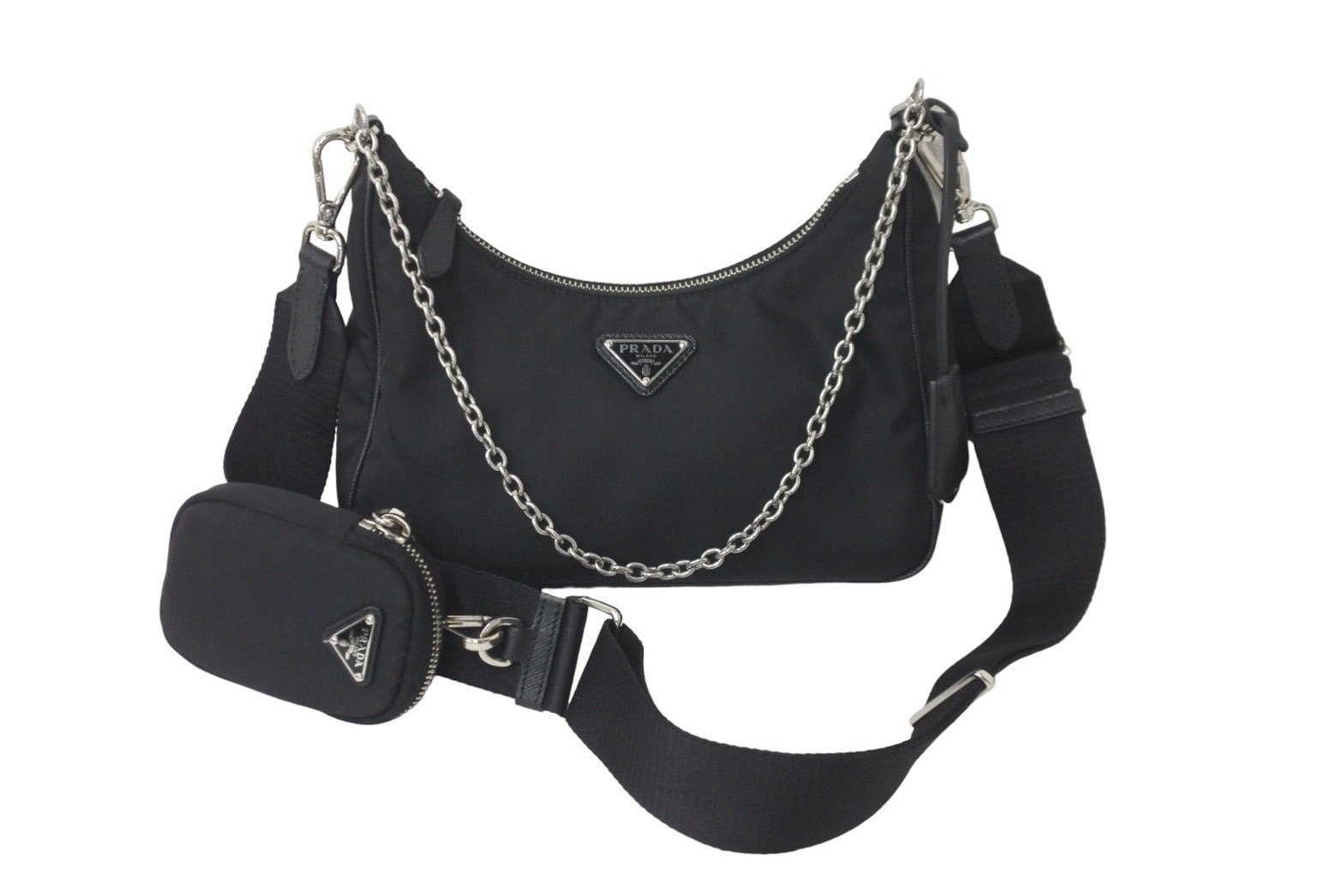 PRADA プラダ ホーボー チェーン 2WAY ショルダーバッグ RE-EDITION 