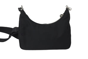 PRADA プラダ ホーボー チェーン 2WAY ショルダーバッグ RE-EDITION 2005 ブラック ナイロン 1BH204 美品 中古 59811 