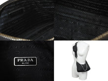 画像をギャラリービューアに読み込む, PRADA プラダ ホーボー チェーン 2WAY ショルダーバッグ RE-EDITION 2005 ブラック ナイロン 1BH204 美品 中古 59811 