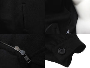 極美品 PRADA プラダ コート ジップアップ トライアングルロゴプレート 2020AW P658NH サイズ38 ブラック 中古 59812 