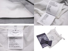 Load image into Gallery viewer, PRADA プラダ 22SS チュールレイヤード 半袖Ｔシャツ ブラック ホワイト 3579AR ロゴ メッシュ サイズXS 中古 59814