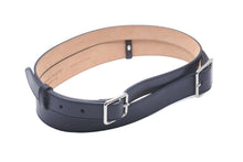 Load image into Gallery viewer, Alexander McQueen アレキサンダーマックイーン ダブルバックル ベルト ブラック カーフスキン 585977 サイズ70 美品 中古 59823