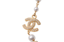 Load image into Gallery viewer, 新品未使用 CHANEL シャネル ココマーク ロングネックレス フェイクパール ラインストーン GP ゴールド B20P刻印 中古 59825