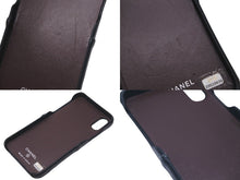 Load image into Gallery viewer, CHANEL シャネル スマホケース iPhone X ケース マトラッセ キャビアスキン ブラック 29番台 良品 中古 59835