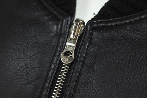 A BATHING APE アベイシングエイプ ダウンジャケット レザー ブラック 牛革 レディース サイズTALL 美品 中古 59841 