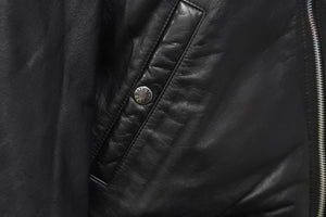 A BATHING APE アベイシングエイプ ダウンジャケット レザー