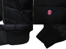 画像をギャラリービューアに読み込む, A BATHING APE アベイシングエイプ ダウンジャケット レザー ブラック 牛革 レディース サイズTALL 美品 中古 59841 