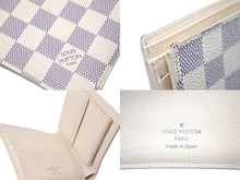 Load image into Gallery viewer, LOUIS VUITTON ルイヴィトン ダミエ アズール ポルトフォイユ マルコ 二つ折り財布 ホワイト N60018 ウォレット 良品 中古 59843