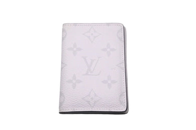 LOUIS VUITTON ルイヴィトン オーガナイザー ドゥポッシュ カードケース オプティックホワイト モノグラム M30933 美品 中古 59844