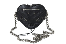 Load image into Gallery viewer, 極美品 BALENCIAGA バレンシアガ ショルダーバッグ ルカゴール ハートミニ 722781 チェーンショルダー シルバー金具 中古 59850