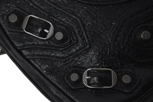 極美品 BALENCIAGA バレンシアガ ショルダーバッグ ルカゴール ハートミニ 722781 チェーンショルダー シルバー金具 中古 59850