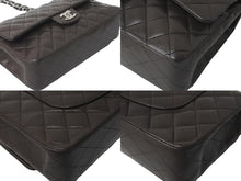 Load image into Gallery viewer, CHANEL マトラッセWフラップチェーンショルダー 9番台 25cm ショルダーバッグ ブラウン×シルバー金具 ラムスキン 美品 中古 59860