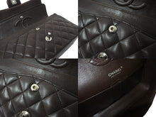 Load image into Gallery viewer, CHANEL マトラッセWフラップチェーンショルダー 9番台 25cm ショルダーバッグ ブラウン×シルバー金具 ラムスキン 美品 中古 59860