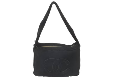 CHANEL シャネル ココマーク ワンショルダーバッグ 7番台 ムートン ブラック 美品 中古 59861