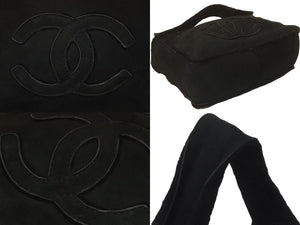 CHANEL シャネル ココマーク ワンショルダーバッグ 7番台 ムートン ブラック 美品 中古 59861