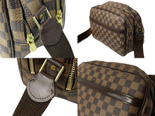 Load image into Gallery viewer, LOUIS VUITTON ルイヴィトン ショルダーバッグ リポーターPM ダミエキャンバス N45253 ブラウン 美品 中古 59862