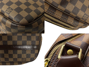 LOUIS VUITTON ルイヴィトン ショルダーバッグ リポーターPM ダミエキャンバス N45253 ブラウン 美品 中古 59862