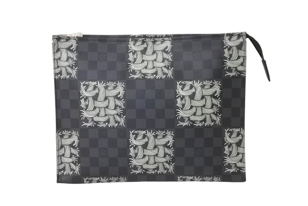 LOUIS VUITTON ルイ ヴィトン クラッチバッグ N61234 ポシェット ヴォワヤージュ クリストファーネメス ダミエ 美品 中古 59864