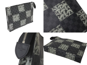 LOUIS VUITTON ルイ ヴィトン クラッチバッグ N61234 ポシェット ヴォワヤージュ クリストファーネメス ダミエ 美品 中古 59864