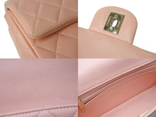 Load image into Gallery viewer, CHANEL シャネル 横長 ランダム ショルダーバッグ ミニマトラッセショルダーチェーン ピンク系 ラムスキン 美品 中古 59867