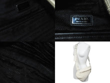 画像をギャラリービューアに読み込む, PRADA プラダ ボディバッグ スリングバッグ 2VZ098 2BBE V_OL エンボス加工 ヴィッテロダイノレザー ホワイト 美品 中古 59868 